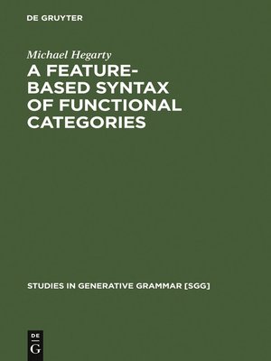 cover image of A Feature-Based Syntax of Functional Categories